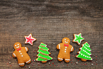 Christmas ginger and honey cookies