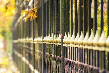 Obraz premium fence along the street