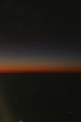 空の上の夕焼け