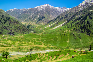Scenic Landscape of Lalazar, Kaghan Valley, Pakistan