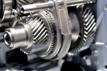 Gears from a gearbox.