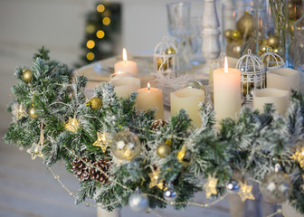 Christmas decorations, Christmas tree, gifts, new year