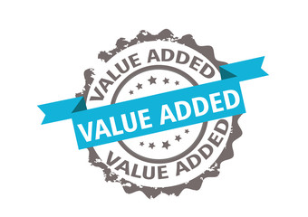 Value added stamp. Sign.Vector design