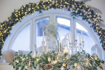 Christmas decorations, Christmas tree, gifts, new year