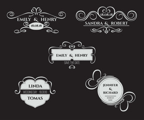 Vector Wedding badge