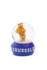 Snow globe travel souvenier destination isolated on white background