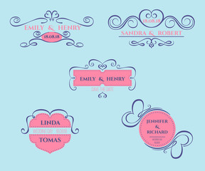 Vector Wedding badge