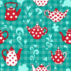 Teapot on the green