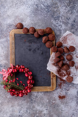 Home made chocolate truffles