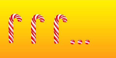 Sweet candies cane background