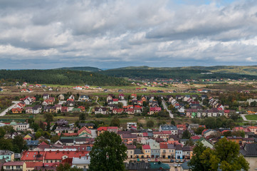 Panorama miasta Chęciny, Świętokrzyskie
