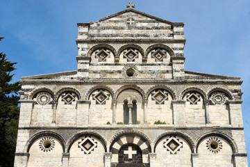 Fototapeta premium Klosterkirche San Pietro di Sorres, Sardinien