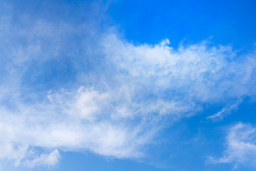 Blue sky with white clouds