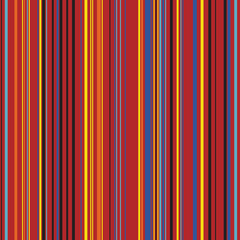 Retro Color Straight Vertical Variable Width Stripes