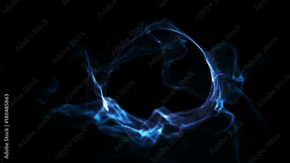 Poster 3d rendering abstract digital particles on black background with dots. high definition abstract cgi 