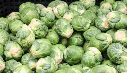 Brussel sprouts at the market