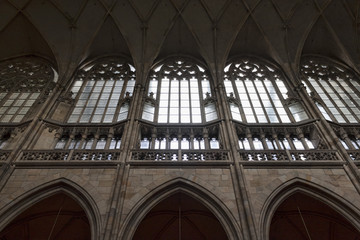 Walls and vaults of St. Vitus Cathedral