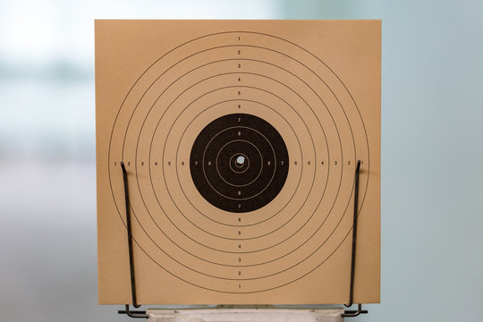 Bullseye,Target made of Paper, with hole in the center, ten points