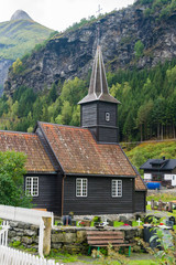 Fototapeta na wymiar Village of Flam in Norway