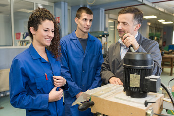 the workers having a joke