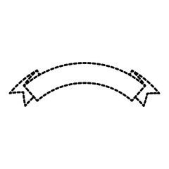 ribbon of frame decorative icon vector illustration design