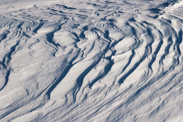 Abstract snow texture