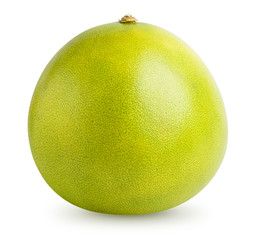 Pomelo citrus fruit isolated on white 
