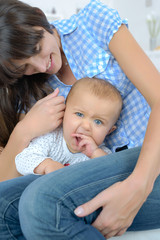 mother and baby bonding