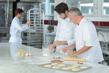 cooking class culinary bakery food and people concept