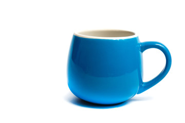 Isolated blue cup