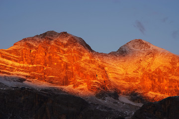 Naklejka premium Tofane Group in the Dolomites, Italy, Europe