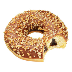 Peanut doughnut isolated