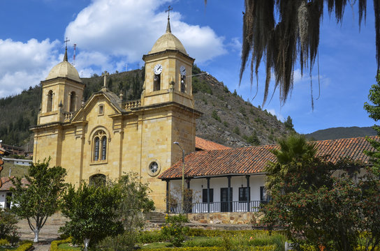 cucunuba, Colombia. Town center.