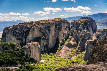 Fototapeta na wymiar Meteora, Monasteries on Huge Rocks, near Kalabaka in Greece