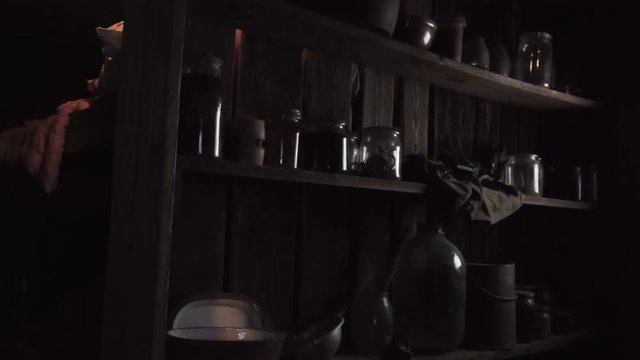 Interior of an old basement