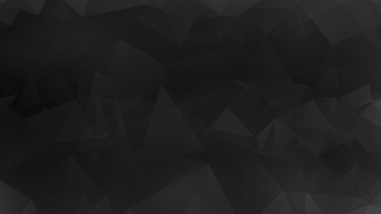 Obraz premium Polygonal Background, Triangle Texture, Polygonal Wallpaper, Low Poly bg, Poly Texture Web Backdrop Illustration Dark Black