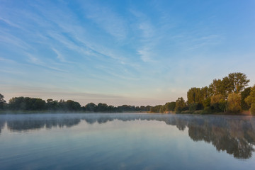 Fototapeta premium Nebel am See