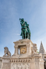 Equestrian statue in Budepest