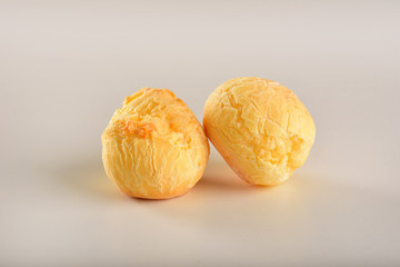 Cheese breads isolated on white background