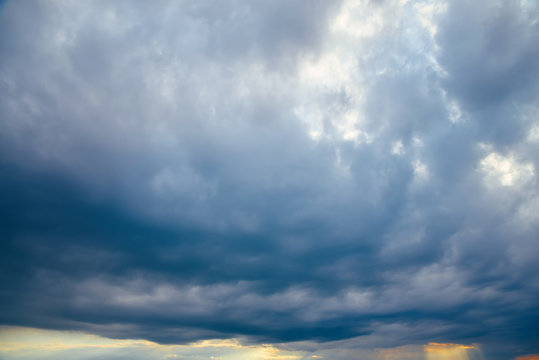 The sky with clouds