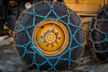 Blue Snow Chains