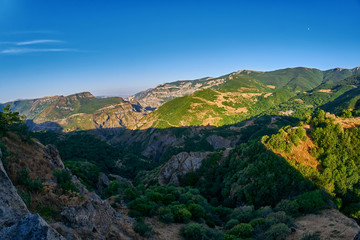 View over Vorotan river gorge from Tatev Monastery