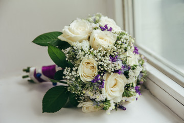 Colorful bridal bouquet