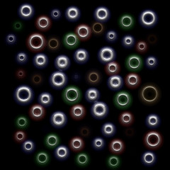 Colorful circles and stars