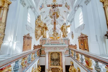 Foto op Aluminium Cistercian Stams Abbey in Imst, Austria © Anibal Trejo