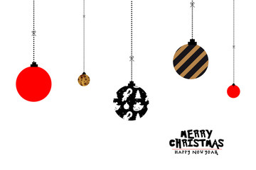 Christmas balls. illustration, new year