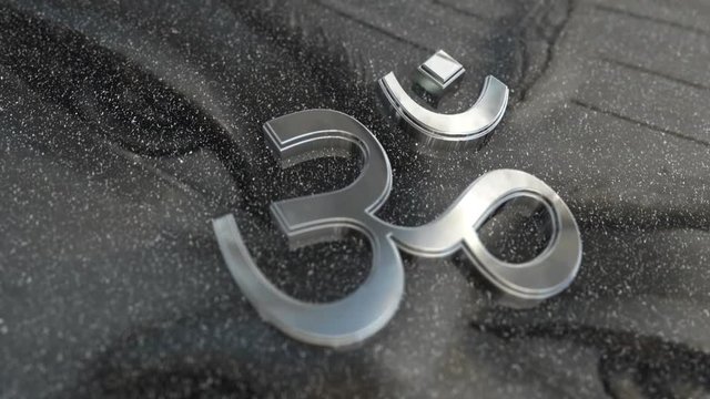 Beautiful Om Symbol With Lord Shiva Reflection