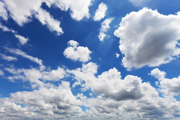 Obraz na płótnie Canvas blue sky with clouds in summer season.