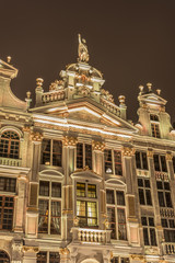 Fototapeta premium Guildhalls on Grand Place in Brussels, Belgium.