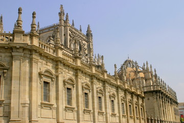 Fototapeta na wymiar Catedral de Sevilla, capital de Andalucia, España